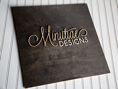 Fully Customized Wooden Business Sign